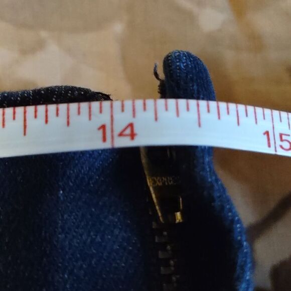 Express Women's Size 10 high rise stretch denim legging lace up front side zip - Picture 8 of 8